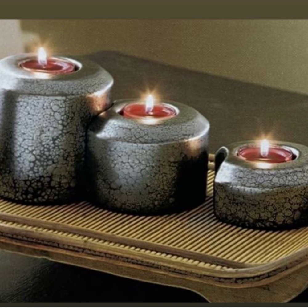 Partylite Stepping Stones Candle Holders Set